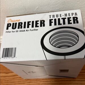 Crane Air Purifier True HEPA Replacement Filter - Black (HS-1946) For EE-5068
